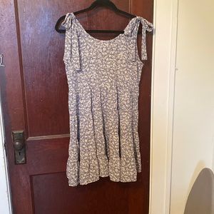 The mint floral dress